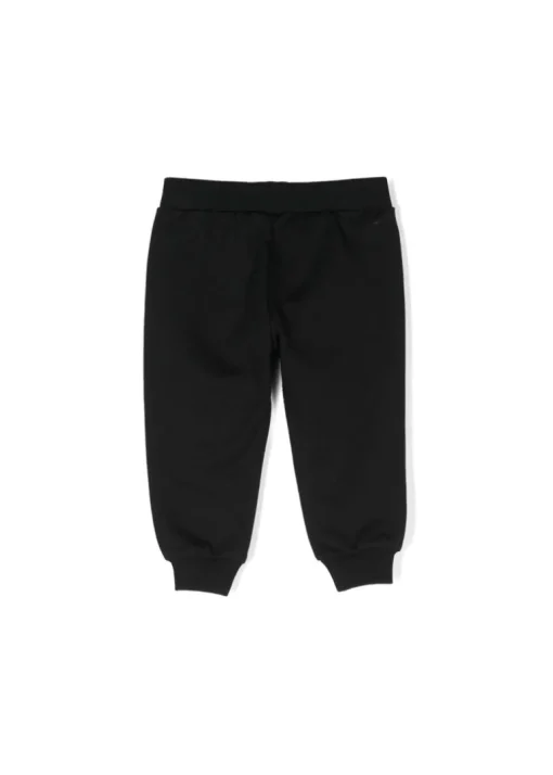 Moschino Kids Pantaloni in Tuta Neri con Teddy Bear per Neonati