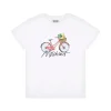 Moschino Kids T-Shirt Bianca con Stampa per Bambine