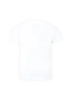 Moschino Kids T-shirt Bianca con Stampa Toy per Bambini