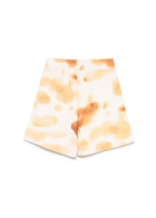 MSGM Kids Bermuda Crema con Stampa per Bambini