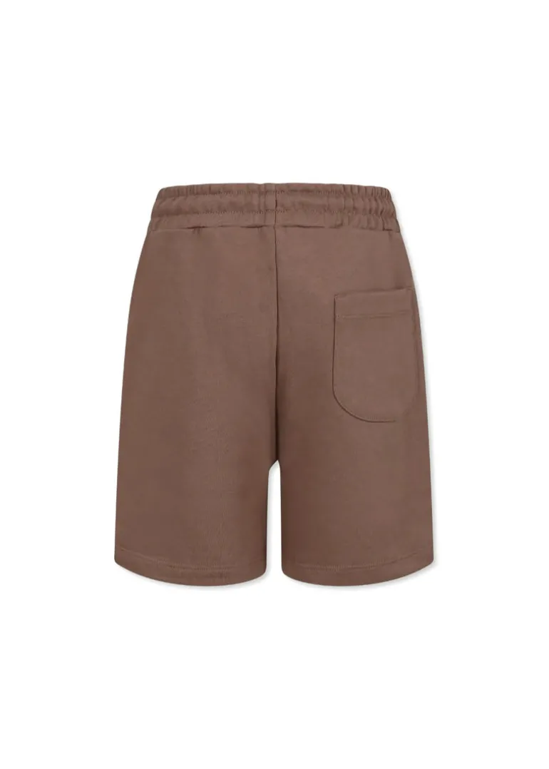 MSGM Kids Bermuda Marrone con Logo per Bambini