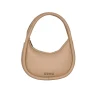 MSGM Kids Borsa a Spalla Beige con Tracolla e Logo per Bambine