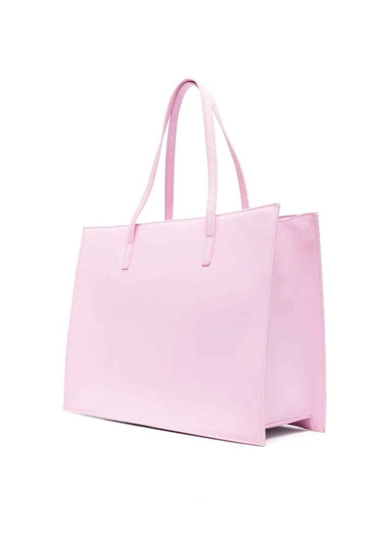 MSGM Kids Borsa Tote Rosa con Stampa per Bambine