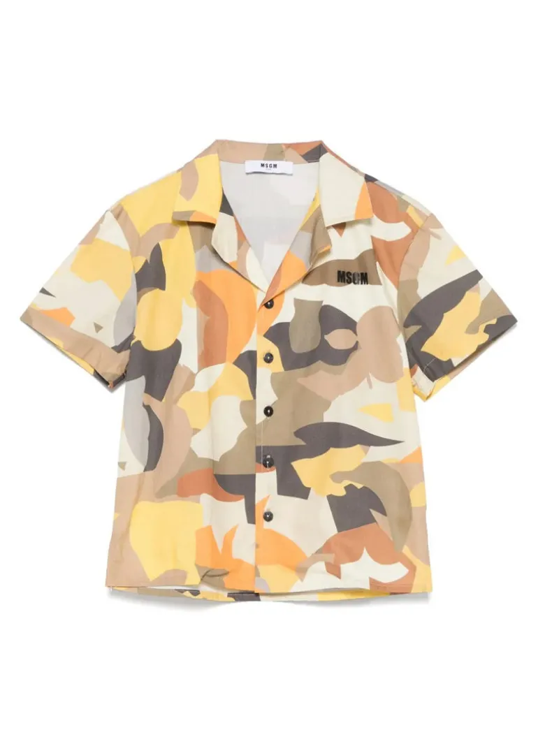 MSGM Kids Camicia Multicolor per Bambini