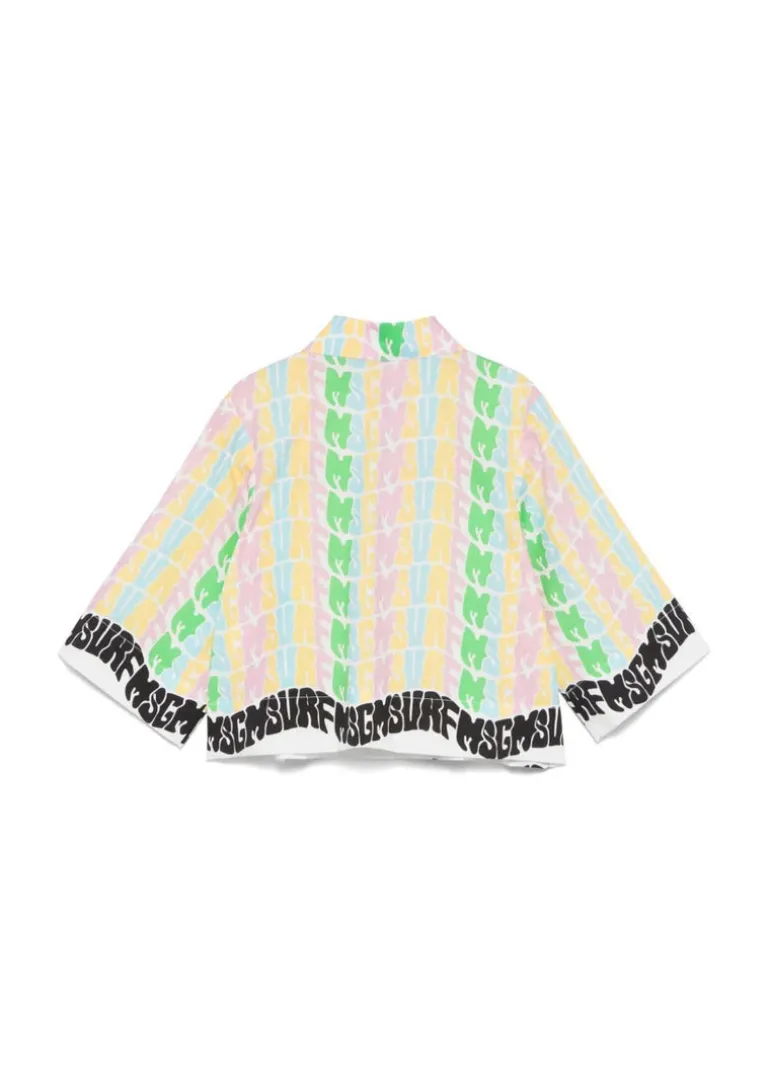 MSGM Kids Camicia Multicolor per Bambine