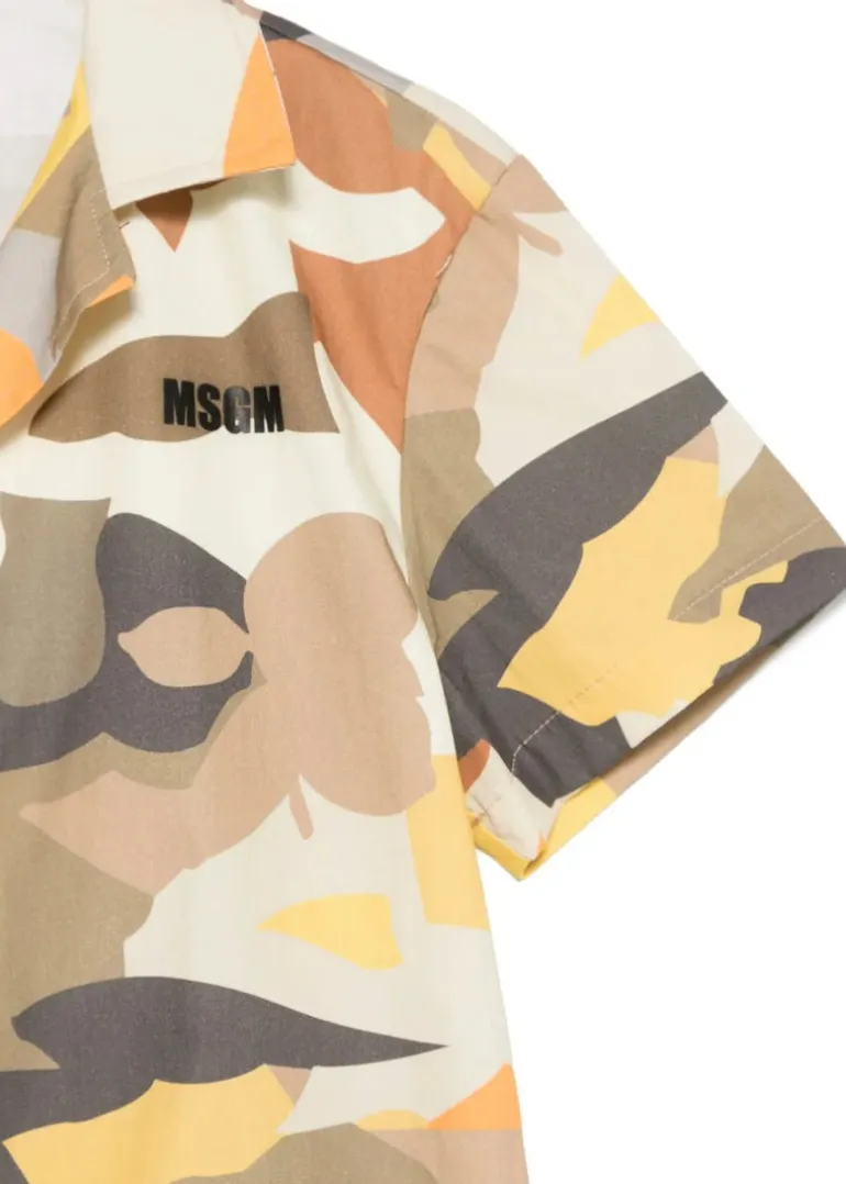 MSGM Kids Camicia Multicolor per Bambini