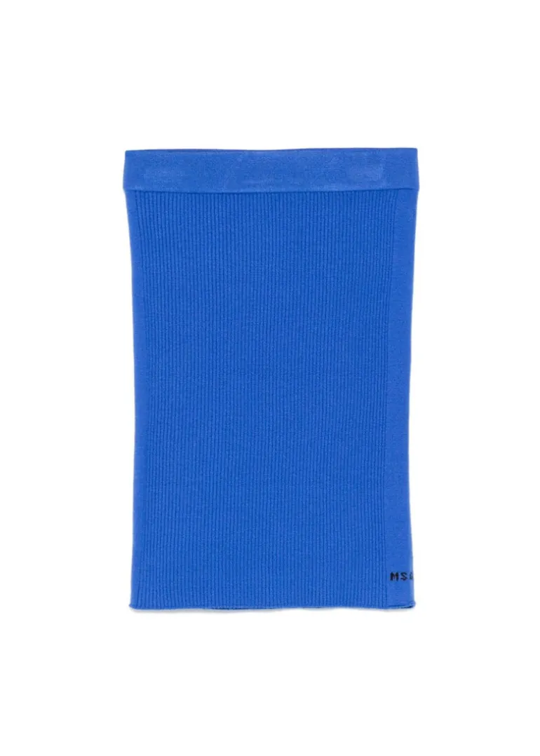 MSGM Kids Gonna in Maglia Royal a Coste per Bambine