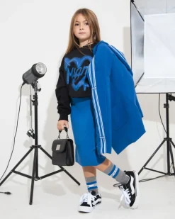 MSGM Kids Gonna in Maglia Royal a Coste per Bambine