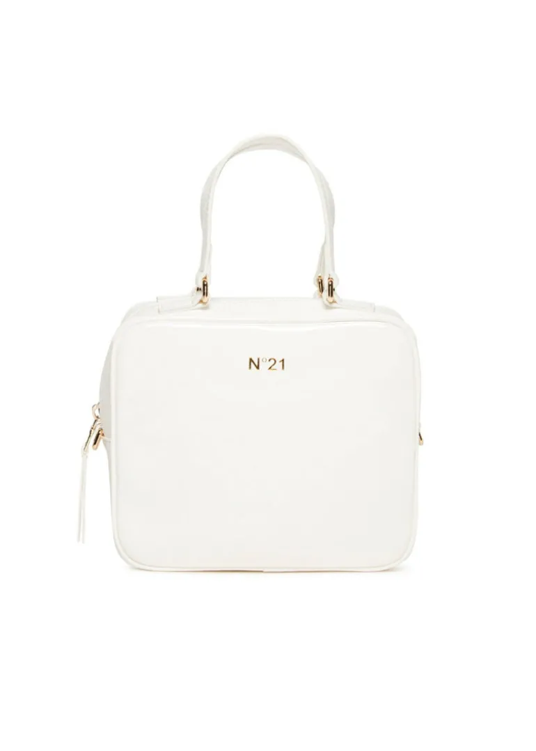N°21 Kids Borsa Bianca con Tracolla per Bambine