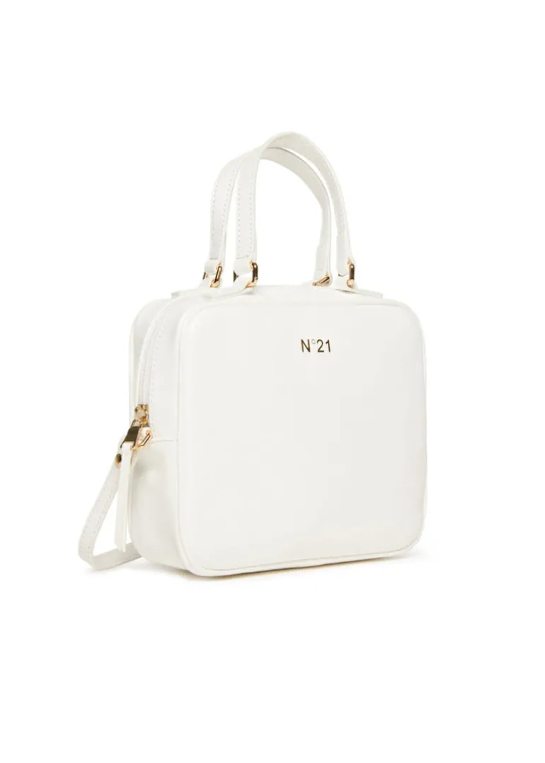 N°21 Kids Borsa Bianca con Tracolla per Bambine