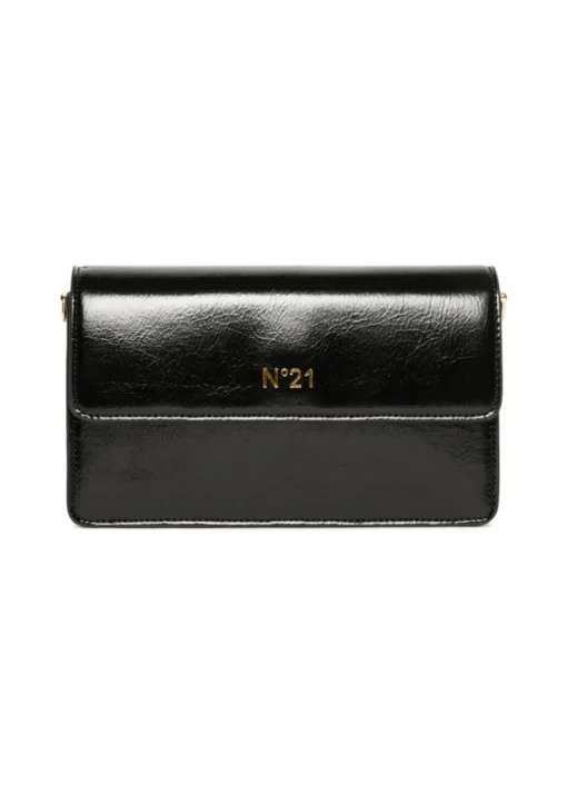 N°21 Kids Borsa Nera con Tracolla per Bambine