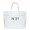 N°21 Kids Borsa Shopper con Logo Bianca