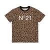 N°21 Kids T-shirt Maculata con Stampa per Bambine