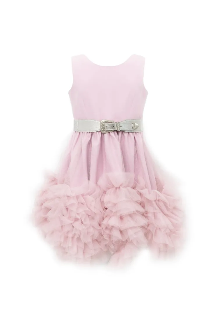 Nunzia Corinna Abito Rosa con Cintura