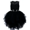 Nunzia Corinna Bambina Abito in Tulle Nero