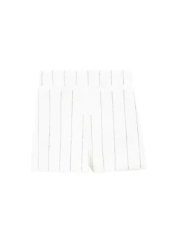 Patrizia Pepe Short Bianco con Strass per Bambine