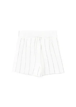 Patrizia Pepe Short Bianco con Strass per Bambine