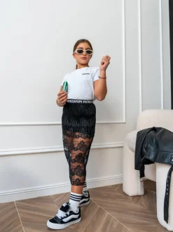 Patrizia Pepe T-shirt Bianca con Stampa per Bambine