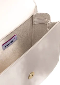Pinko Kids Borsa a Tracolla Crema con Borchie per Bambine