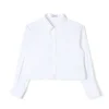 Pinko Kids Camicia Bianca Crop per Bambine