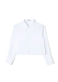 Pinko Kids Camicia Bianca Crop per Bambine