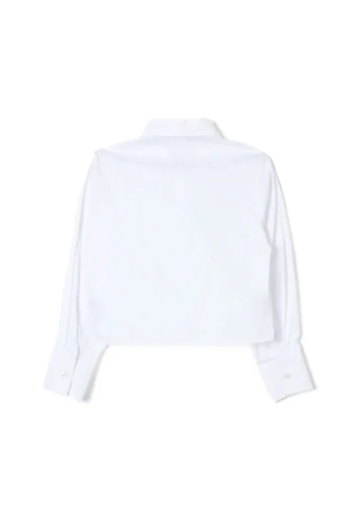 Pinko Kids Camicia Bianca Crop per Bambine