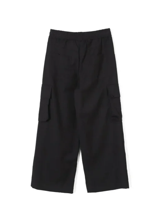 Pinko Kids Pantaloni Neri Wide Leg con Tasconi per Bambine