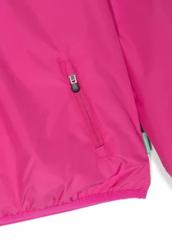 Save The Duck Kids Giubbino Fucsia con Cappuccio con Patch Logo