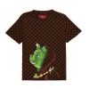 Sprayground Kids T-shirt Marrone Green Bear Face per Bambini