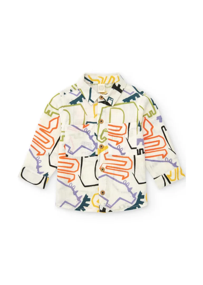 Tuc Tuc Camicia Fantasia Lines per Neonati