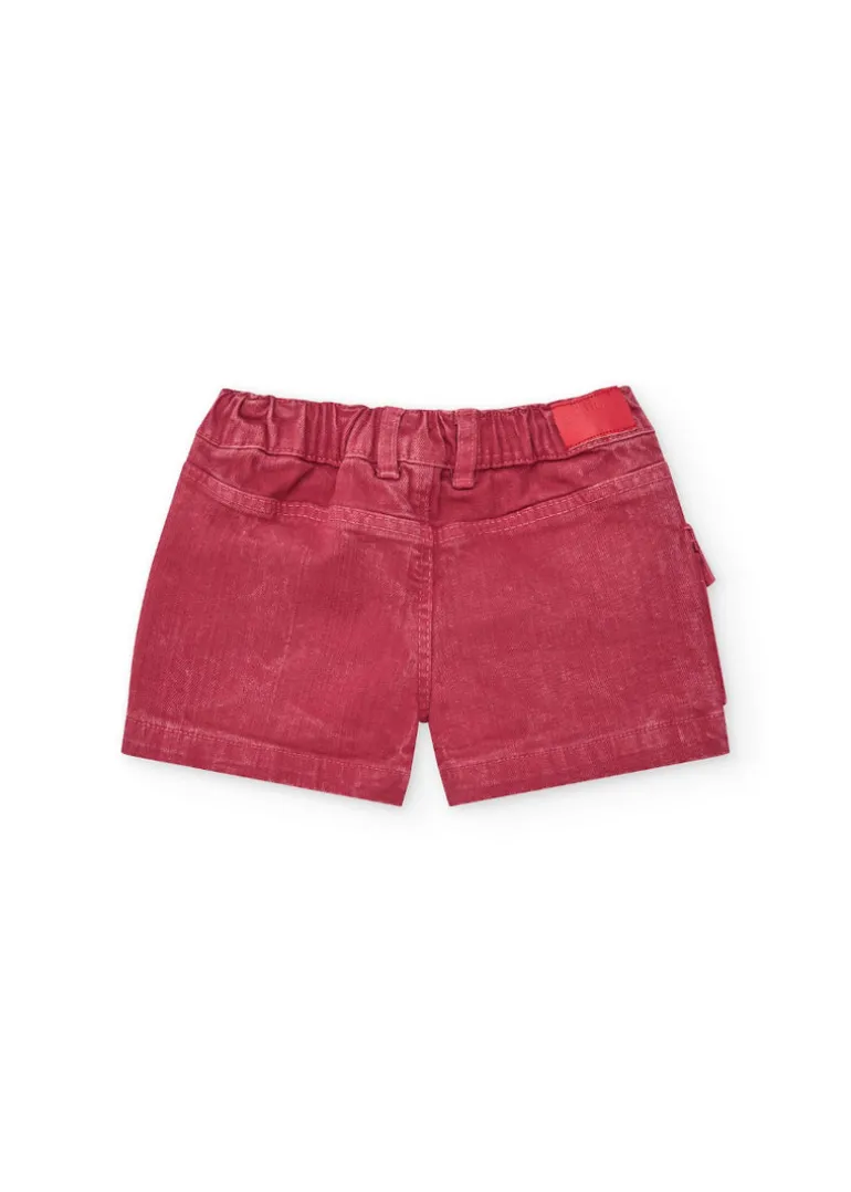 Tuc Tuc Gonna Shorts Rossa per Neonate