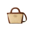 Twinset Kids Borsa a Tracolla Effetto Paglia per Bambine