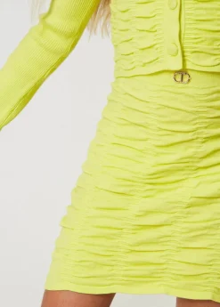 Twinset Kids Gonna Gialla con Logo per Bambine