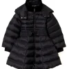 Twinset Kids Piumino Trapuntato Nero con Cintura per Bambine
