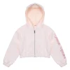 Vicolo Kids Felpa con Cappuccio e Zip Rosa per Bambine