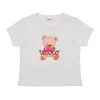Vicolo Kids T-shirt Panna con Stampa Teddy per Bambine