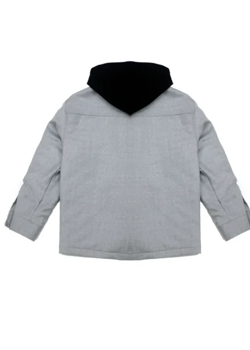 Yes London Giubbino Grigio con Cappuccio per Bambini