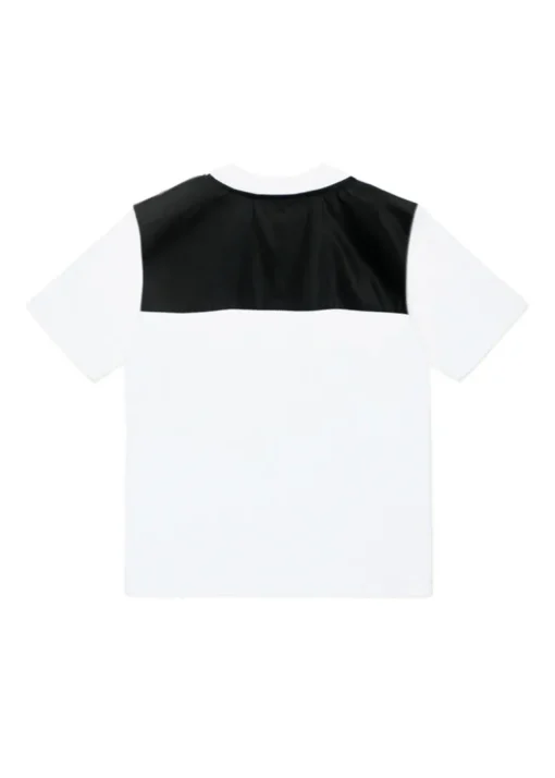 YES LONDON T-SHIRT Bianca/Nera con Logo per Bambini